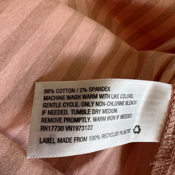 A New Day Women's Coral Long Sleeve Oversized Button Down Shirt - Medium - NWT - Picture 5 of 11